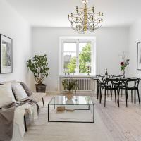 Stue i den skandinaviske minimalismens ånd