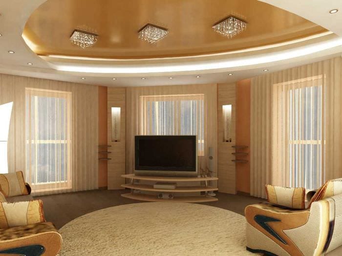 идея за светъл дизайн на зала в частна къща