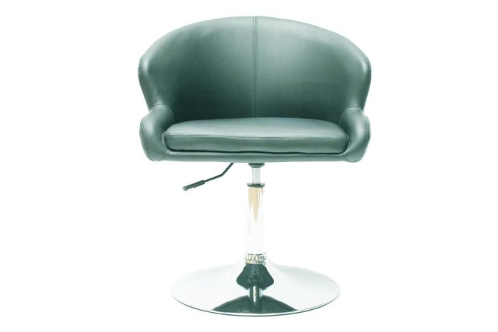 Drejelig lænestol lavet af læder-omega-drejestol-grå-ergonomisk design