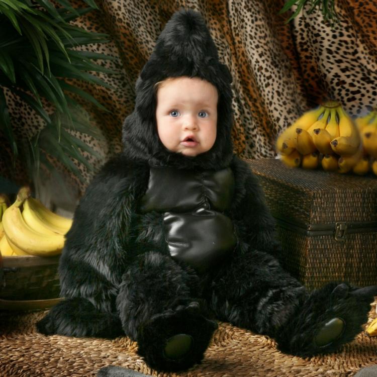 jungle-kostume-baby-børn-voksen-gorilla-sort-hat