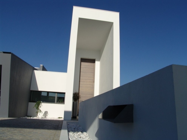 moderne hvid facade