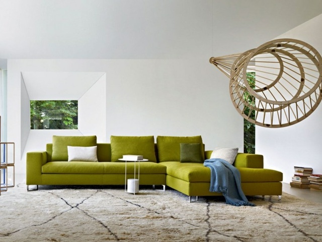 Ideer stue italienske designermøbler hvidt sidebord