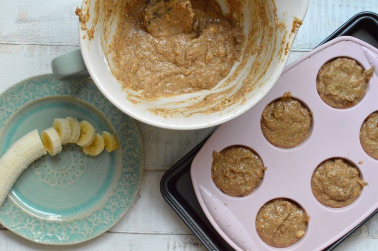 æg-erstatning-veganer-banan-geba% cc% 88ck-bage-muffin