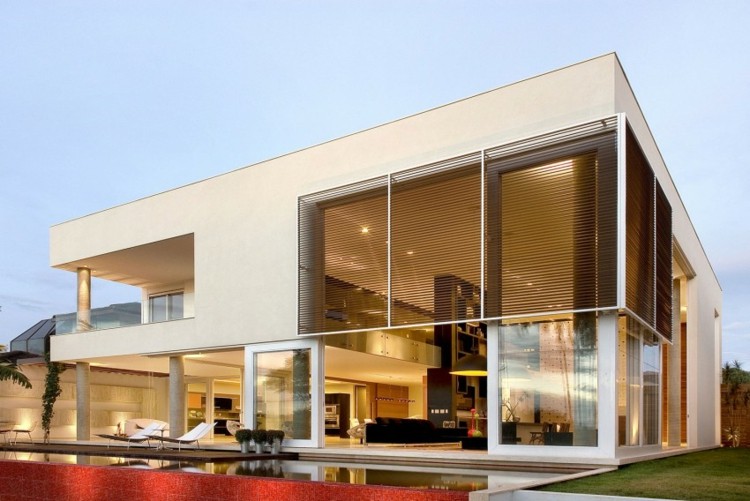 Glasfacade Brasilien stilfuld moderne arkitektur