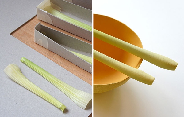 salatske engangs designbestik lavet af bioplast