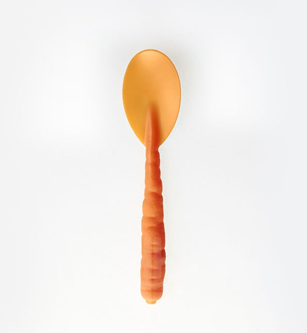 gulerodsskeer engangsbestikdesign fremstillet af bioplast