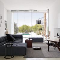 Design obývacího pokoje v moderním venkovském domě