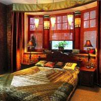 ljusa sovrum i etnisk stil foto