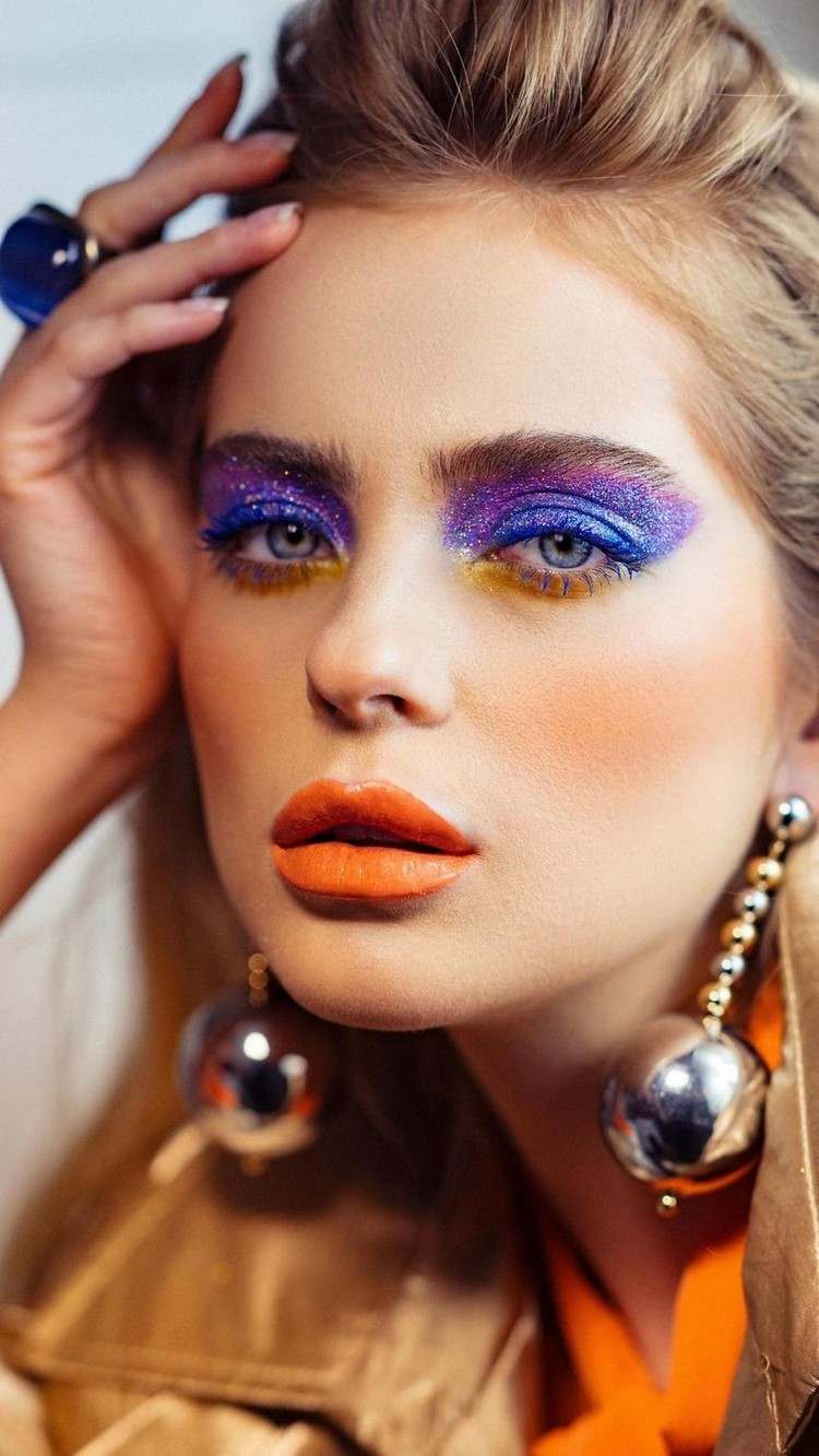 80'ernes make-up trends Euphoria Makeup