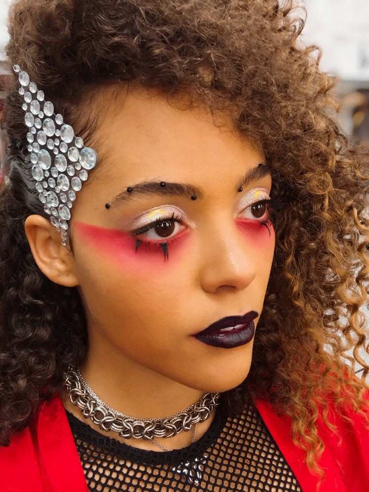 Halloween makeup ideer sort læbestift eufori makeup