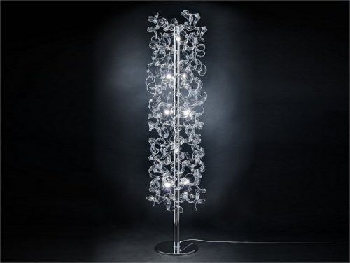 designer gulvlampe af metal lux elegant design