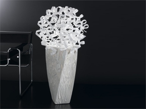 designer gulvlampe fra metal lux hvid spand
