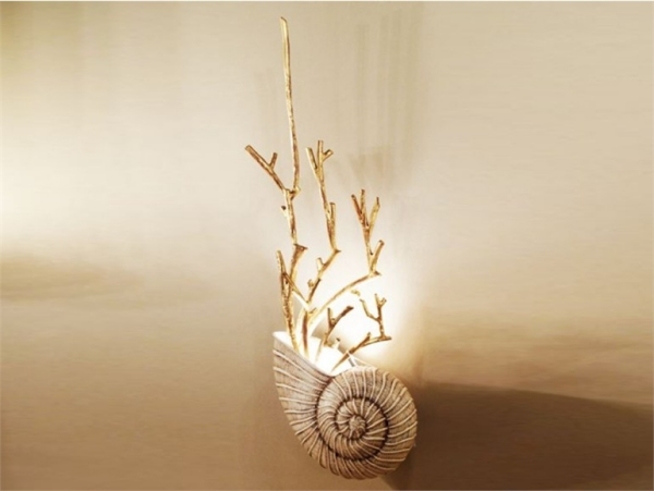 Væglampe design Firenze shell inspiration