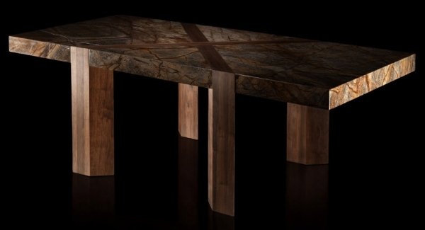 designer skrivebord af paco camús massivt sofabord