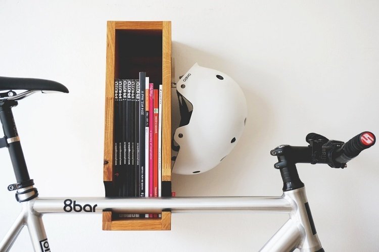 cykel-mount-væg-bygge-dig selv-ideer-hylde-træ-opbevaring-plads-ramme-joint