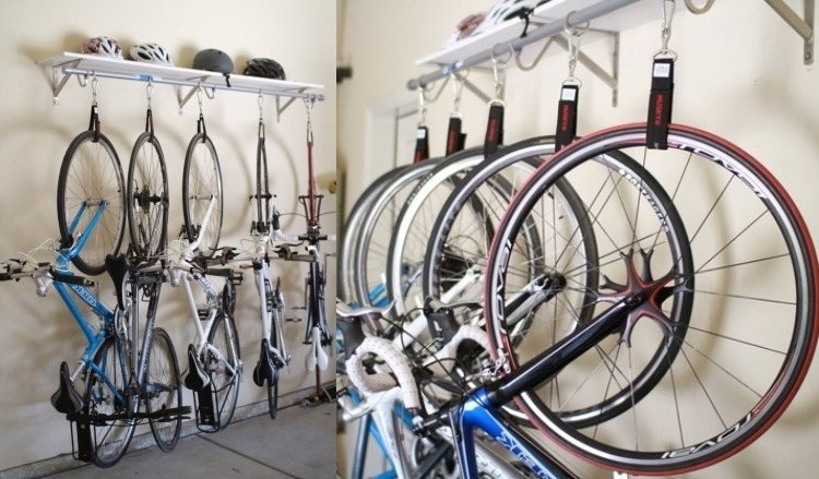 cykel-mount-væg-bygge-selv-ideer-krog-metal-let-fælg-garage