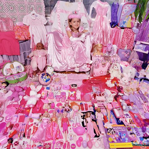 Prinsesse værelse til piger-pink legetøj