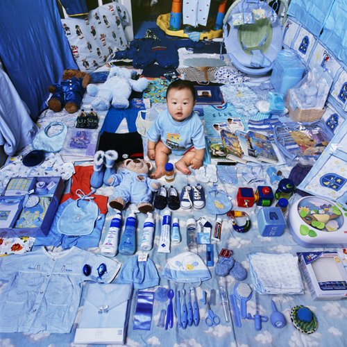 Baby værelse design blå til drengelegetøj