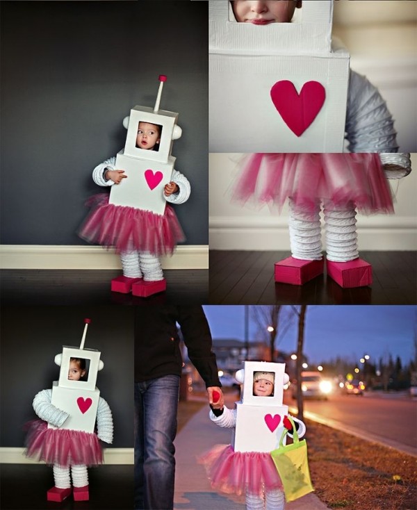 børn karneval kostume robot piger tutu lave nederdele selv