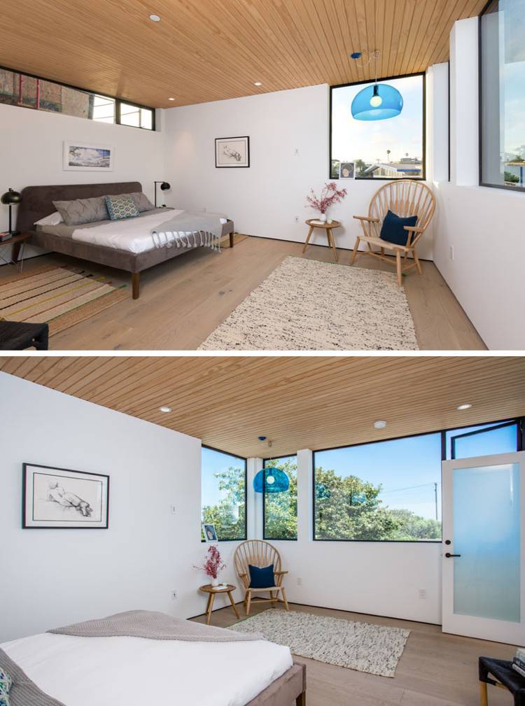 lyst-interiør-træ-loft-laminatgulv-soveværelse