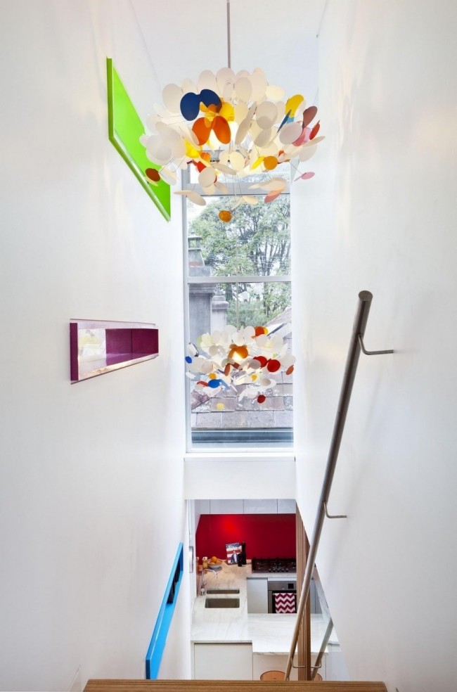 Terninghus stue-trappe dekoration design-vedhæng lys vindue