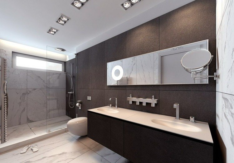 flisedesign-badeværelse-projektion-gipsvæg-bygning-marmor-paneler
