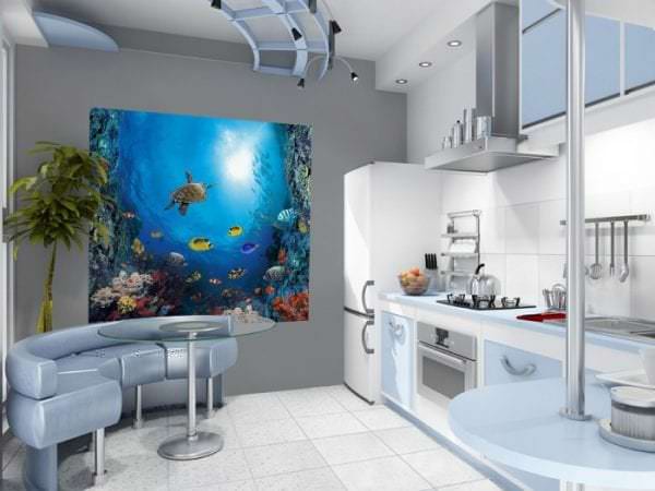 Fotó tapéta az óceán képével a konyhához