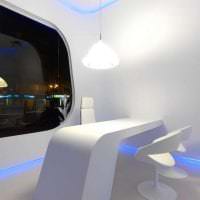 futurismus v designu místnosti ve světlém barevném obrázku