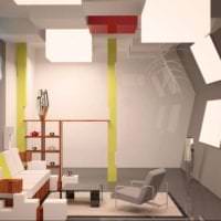 futurismus ve stylu bytu na neobvyklé barevné fotografii