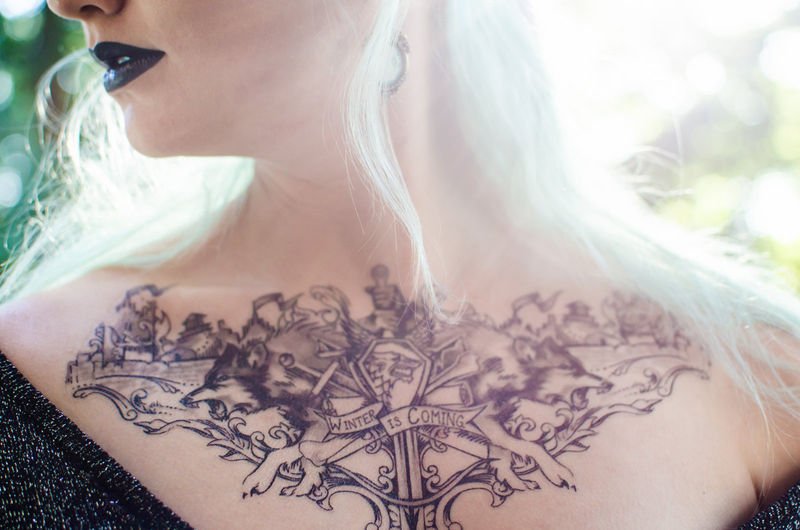 game of thrones tatovering designs fede ideer tatovering kultserie vores er raseriet