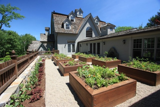 Grøntsagshave skaber et stort hus med masser af pladsgrøntsager