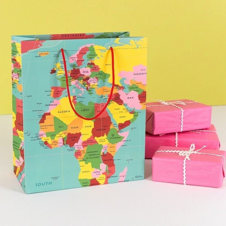 gaveindpakning rejsekupon tinker kreative ideer feriekupon gavepose afrika kort lyserød emballage