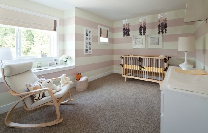 Design ideer væg farve pink creme stilfuld