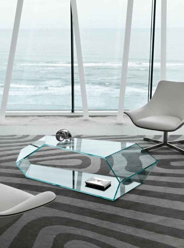 tonelli sofabord i moderne stil i glas