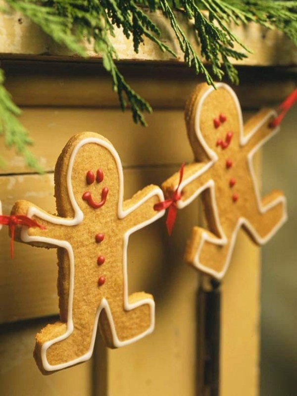 Pepperkagekager-guirlande dekorationsideer-julesmykker