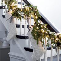 Treppen dekorieren in einem Landhaus