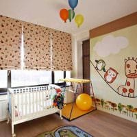 Version eines schönen modernen Interieurs eines Kinderzimmerbildes