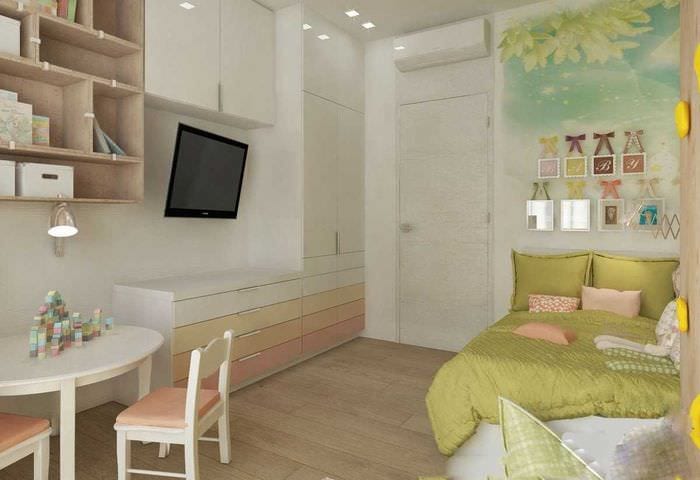ideea unui stil modern luminos pentru o cameră pentru copii