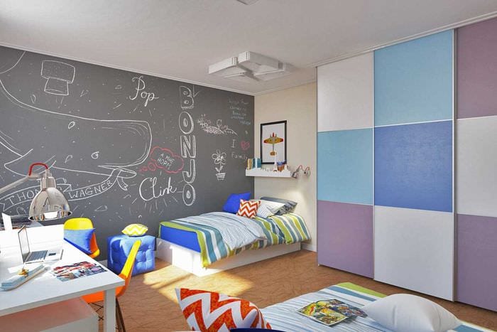 ein Beispiel für eine ungewöhnliche moderne Einrichtung für ein Kinderzimmer