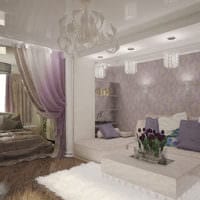 ložnice obývací pokoj s výklenkem