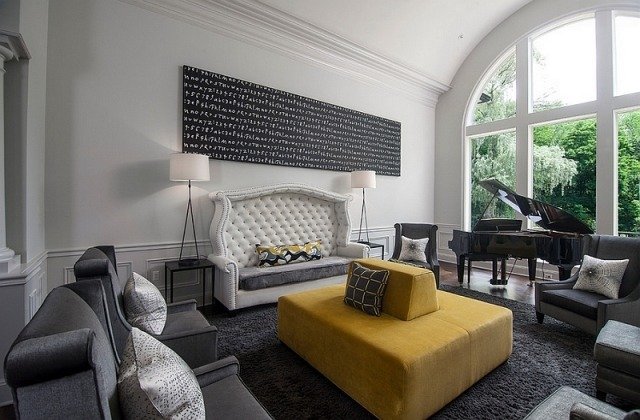 luksus-stue-moderne-klassisk-møbler-grå-gul
