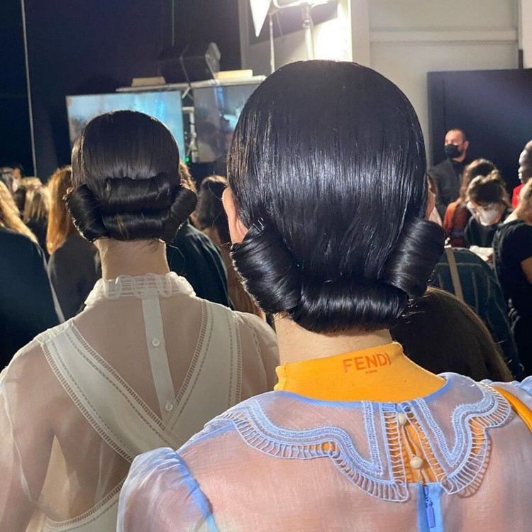 Fendi Updo Fashion Week 2021 Hair Trends Women