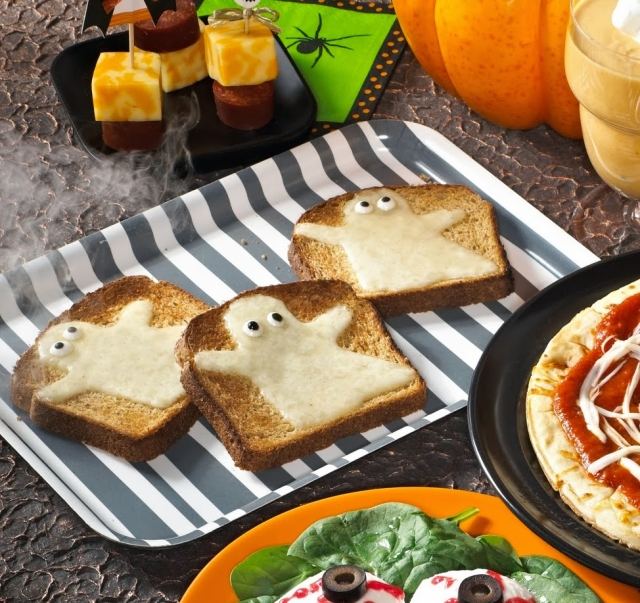 halloween mad ideer børn-sandwich-smeltet-ost
