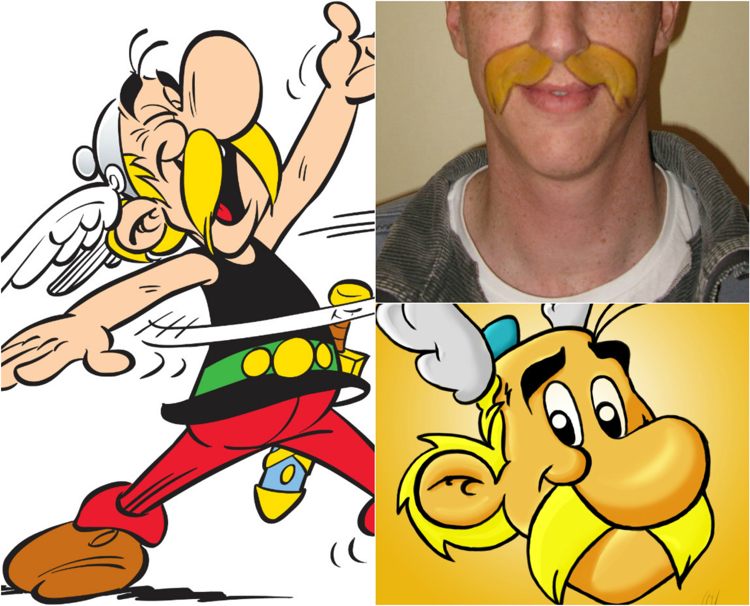 halloween make-up tips asterix-overskæg-make-up-blond