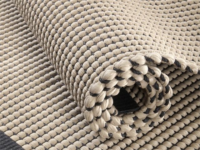 Tæppe håndvævet bomuldspapirgarn stilfuld stue