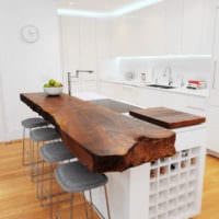 високотехнологичен дизайн на кухненски мебели