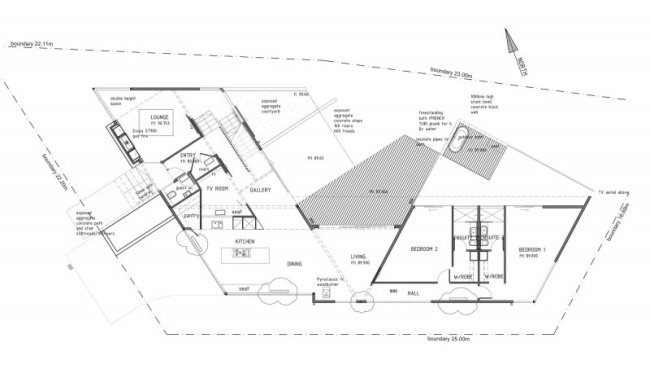 Dublin Street House placering grundplan-New Zealand Queensland