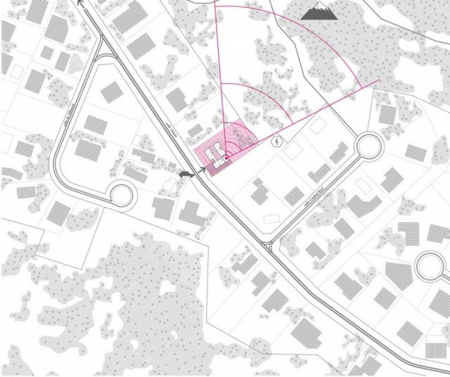 moderne arkitektur terræn placering nær madrid