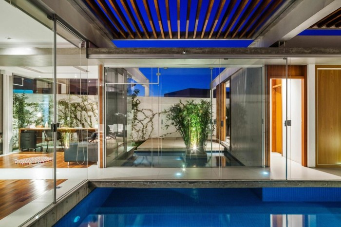 hus brasilien pergola pool udsigt stue moderne