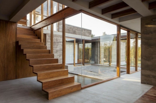 Trappe beton gang moderne hus Andes